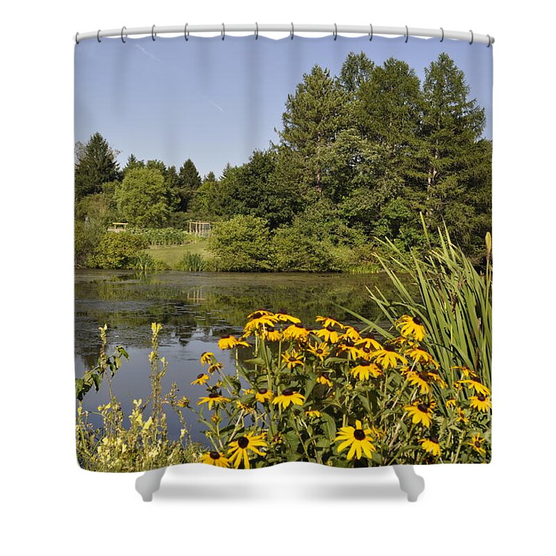Lake Shower Curtain featuring the photograph Lake Stroughton by Penny Neimiller