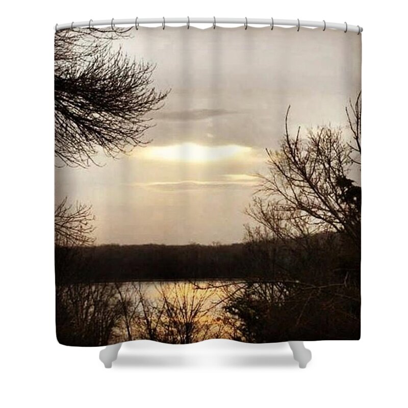 Gray Shower Curtain featuring the photograph Heaven by Mnwx Watcher