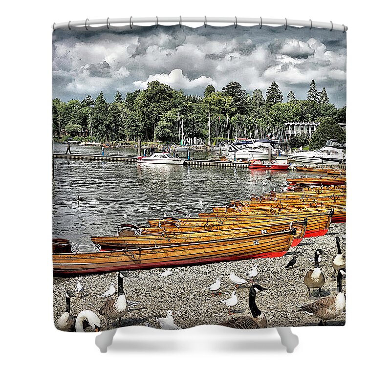 Shower Curtain featuring the photograph Lake Windamere by Walt Foegelle
