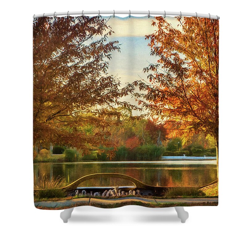 Lake Shower Curtain featuring the photograph Lakeside by Cathy Kovarik