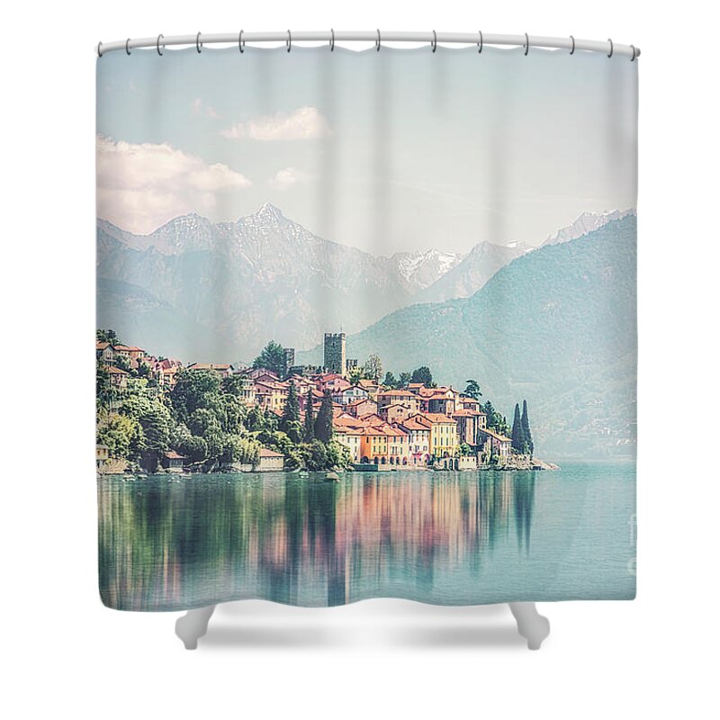 Kremsdorf Shower Curtain featuring the photograph Lakeside Harmony by Evelina Kremsdorf