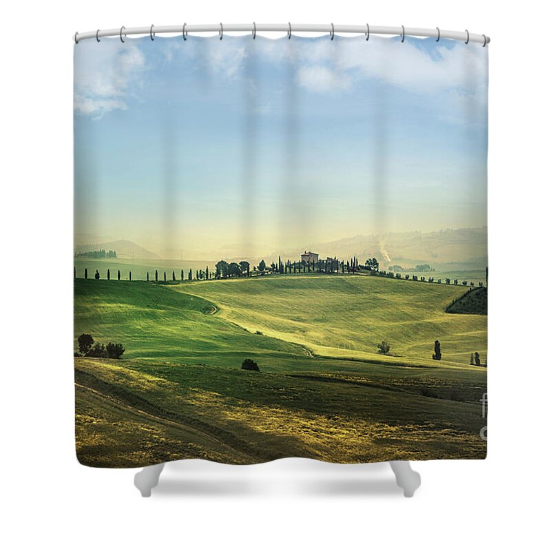 Kremsdorf Shower Curtain featuring the photograph Land Of Dawn by Evelina Kremsdorf