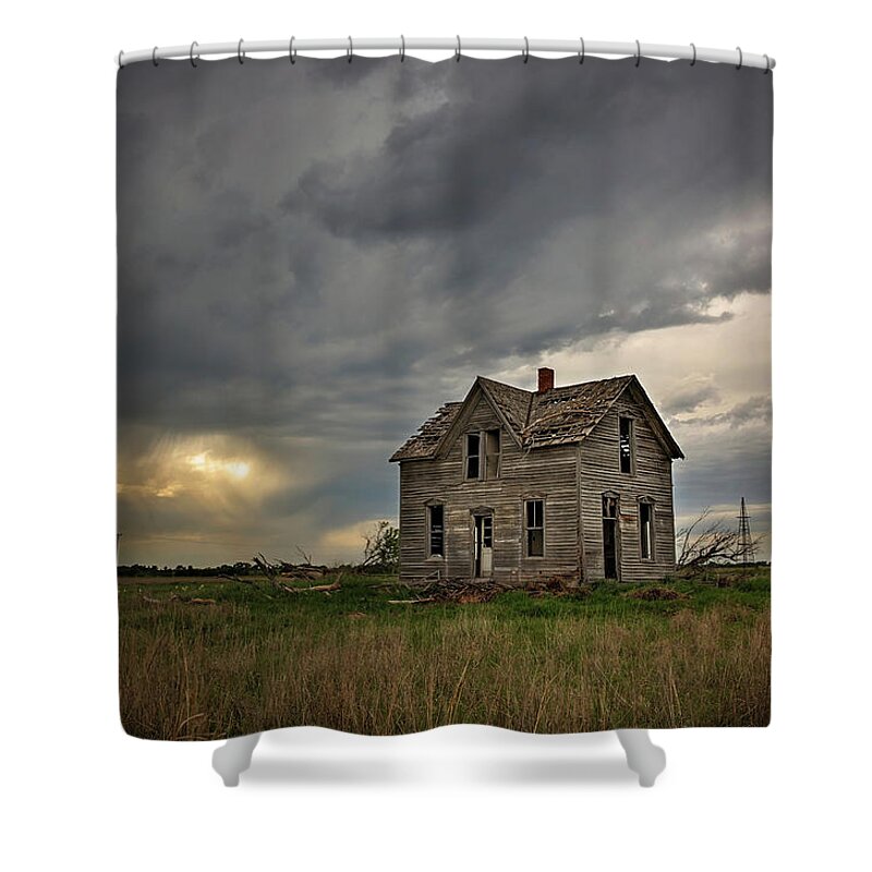 Travel Shower Curtain featuring the photograph Land of Oz by Eilish Palmer