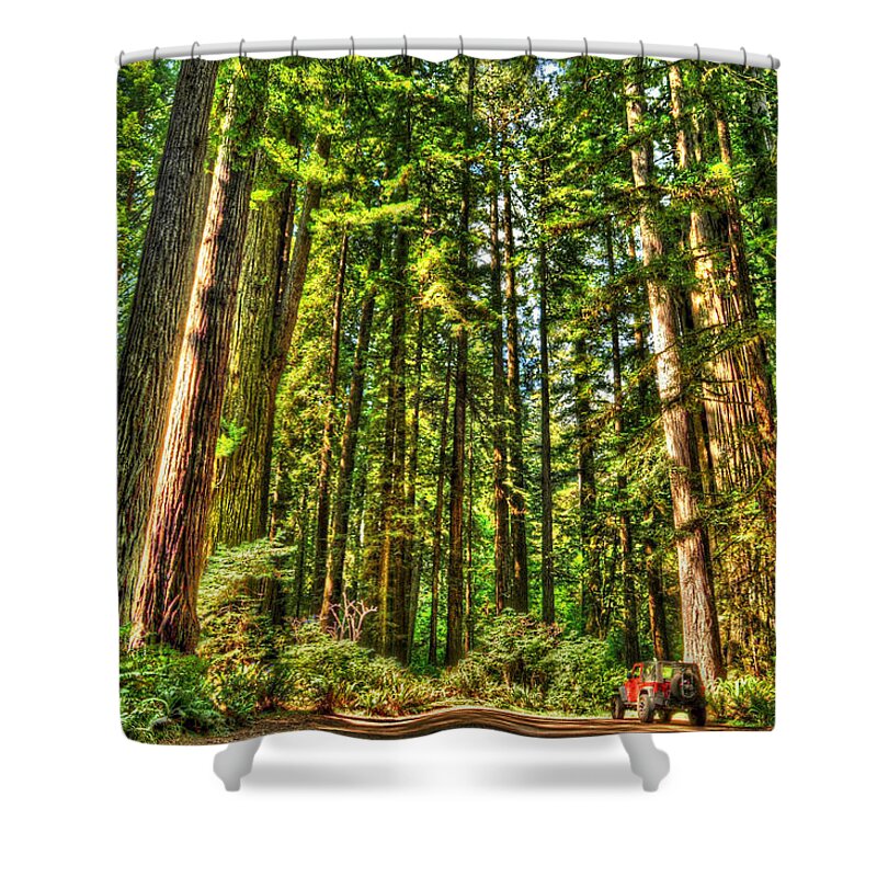 Photograph Shower Curtain featuring the photograph Land of the Giants by Richard Gehlbach