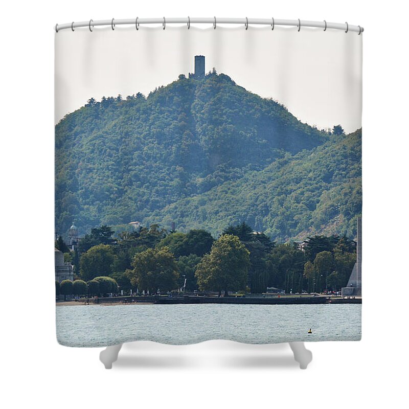 Como Shower Curtain featuring the photograph Landmarks by Fabio Caironi