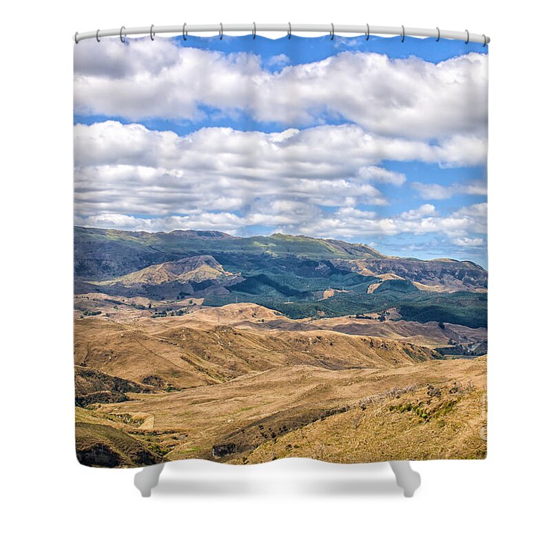 Beauty Shower Curtain featuring the photograph Nature landscape in New Zealand by Patricia Hofmeester
