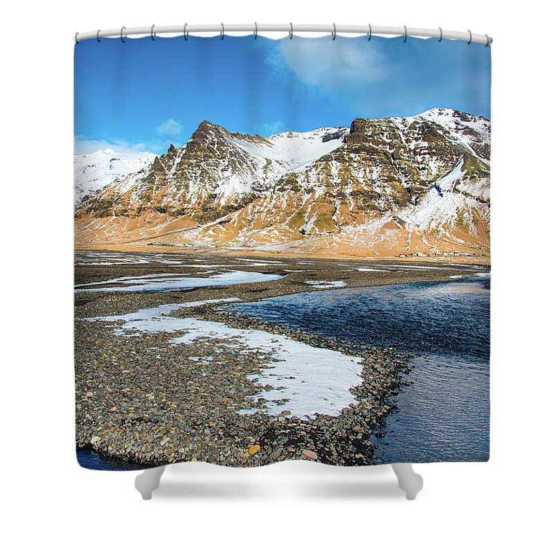 Iceland Shower Curtain featuring the photograph Landscape Sudurland South Iceland by Matthias Hauser