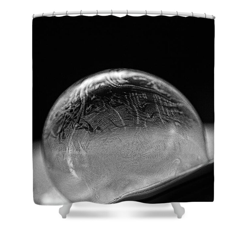 Frozen Bubble Shower Curtain featuring the photograph Lapse by Sue Capuano