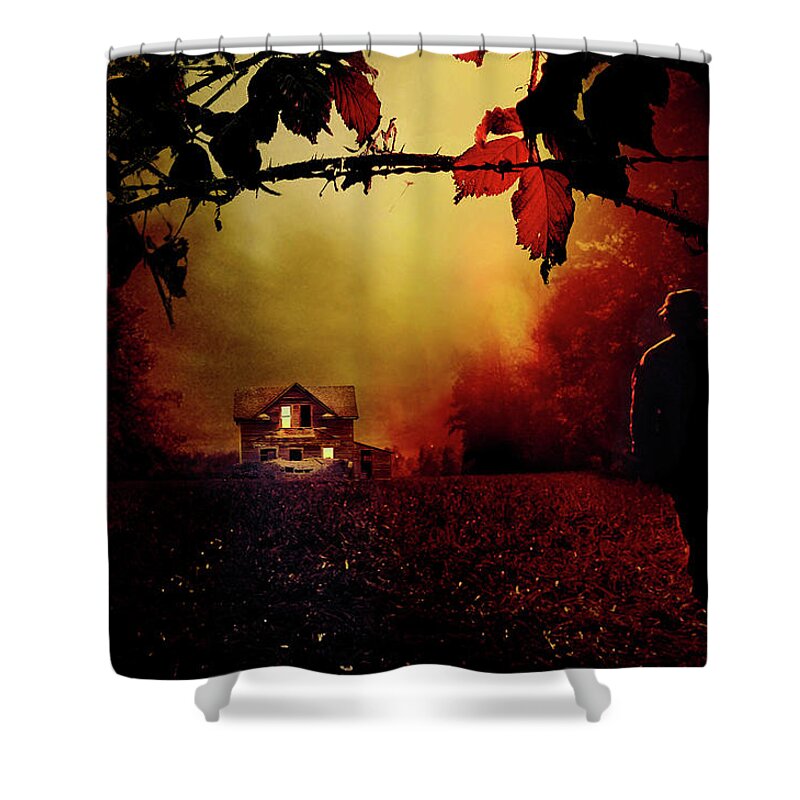 Bruce Springsteen Shower Curtain featuring the photograph Last Night I Dreamed by Mal Bray