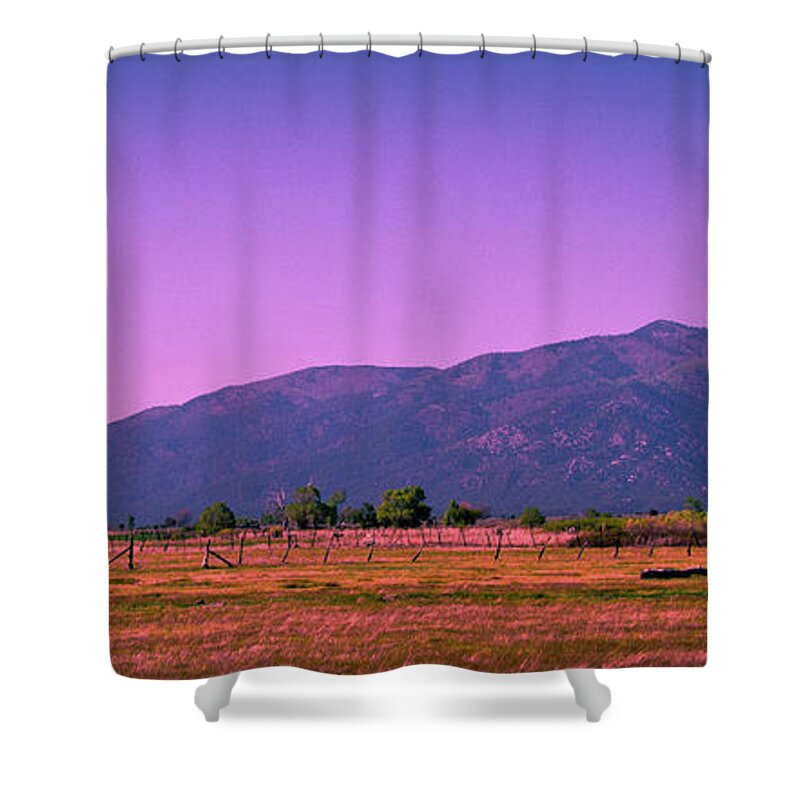 Taos Shower Curtain featuring the photograph Late Afternoon in Taos by David Patterson