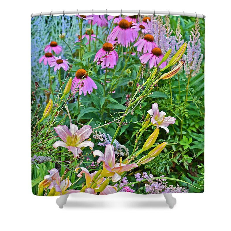 Garden Plants Shower Curtain featuring the photograph Late July Garden 3 by Janis Senungetuk