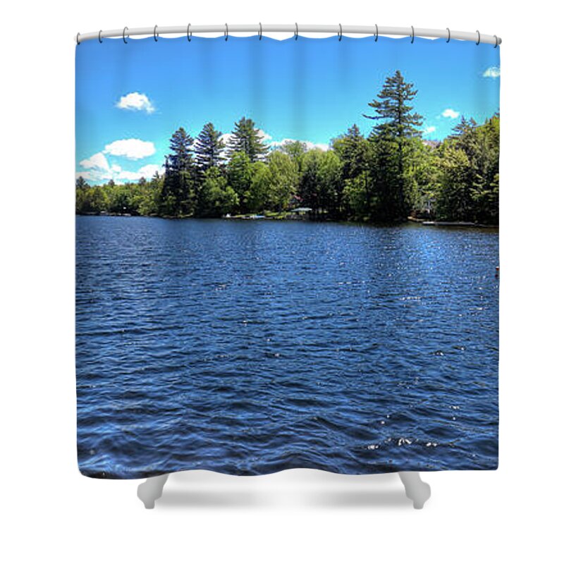 Late Spring On 6th Lake Shower Curtain featuring the photograph Late Spring on 6th Lake by David Patterson