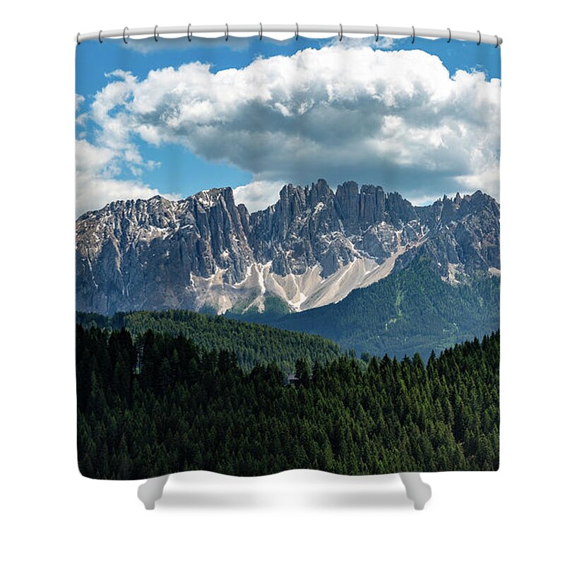 Nature Shower Curtain featuring the photograph Latemar by Andreas Levi