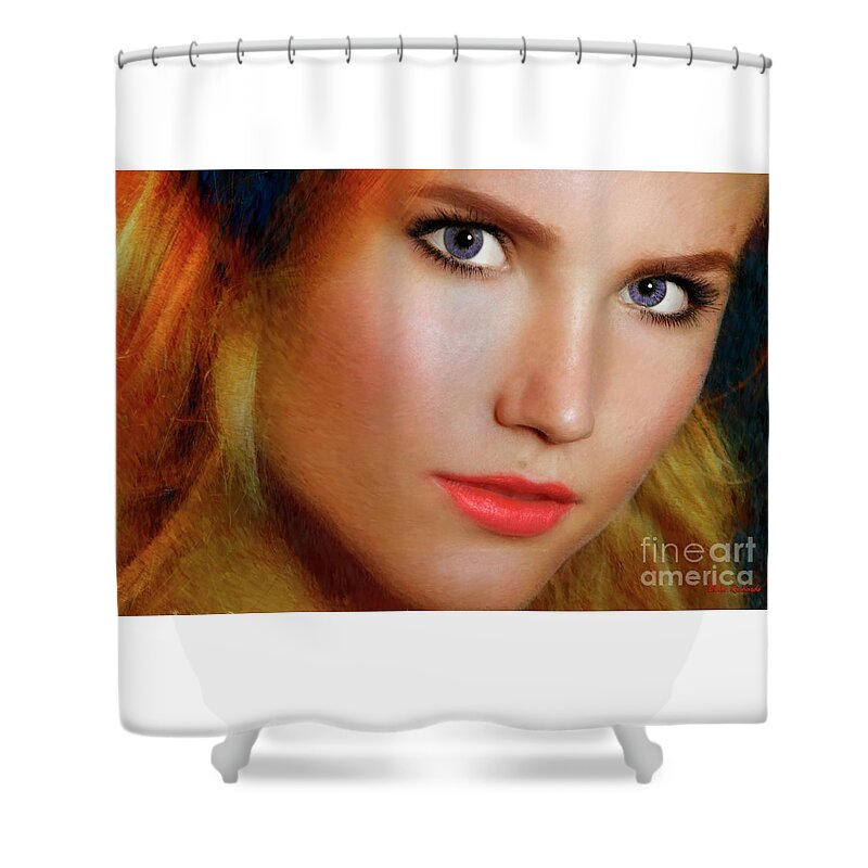 Shower Curtain featuring the photograph Laura Goessl A Closer Look by Blake Richards