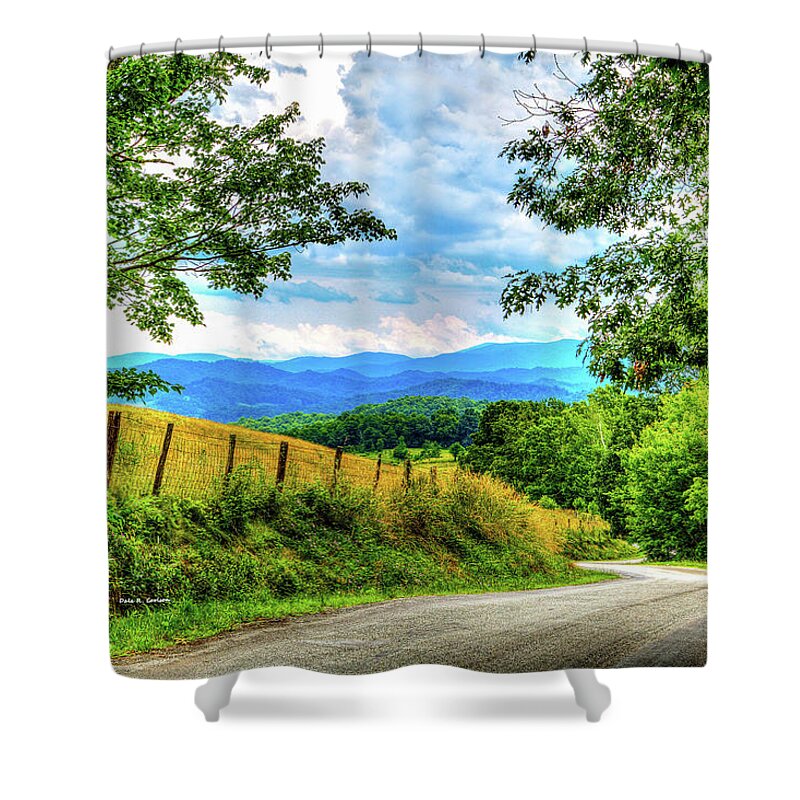 Laurel Hill Road Shower Curtain featuring the photograph Laurel Hill View by Dale R Carlson