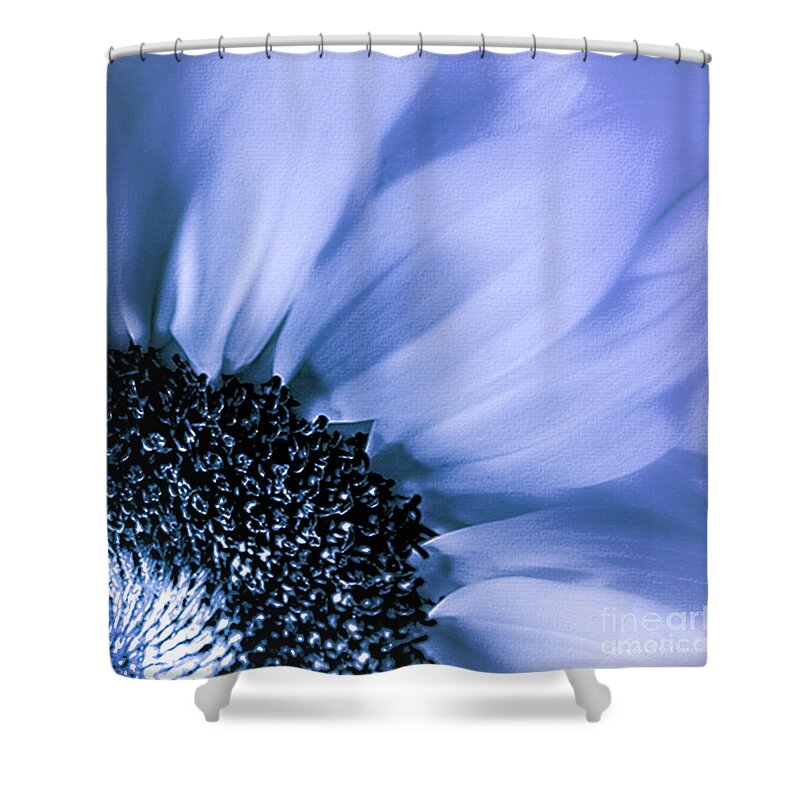 Mona Stut Shower Curtain featuring the photograph Lavender Blue Silk by Mona Stut