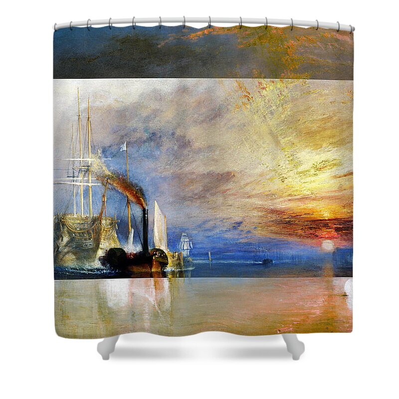 Abstract In The Living Room Shower Curtain featuring the digital art Layered 10 Turner by David Bridburg