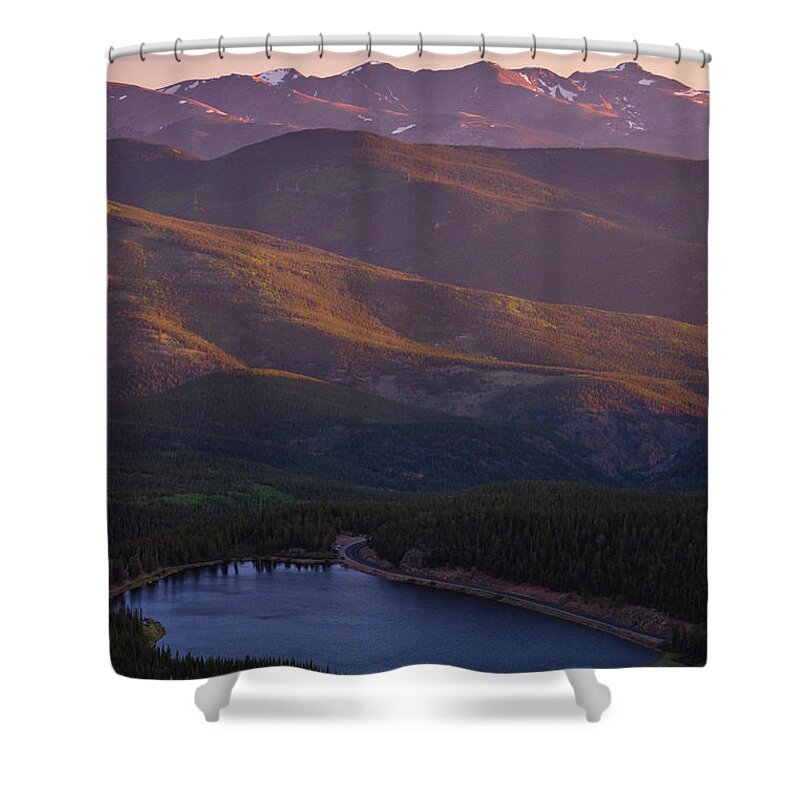 Alpenglow Shower Curtain featuring the photograph Layers by John De Bord