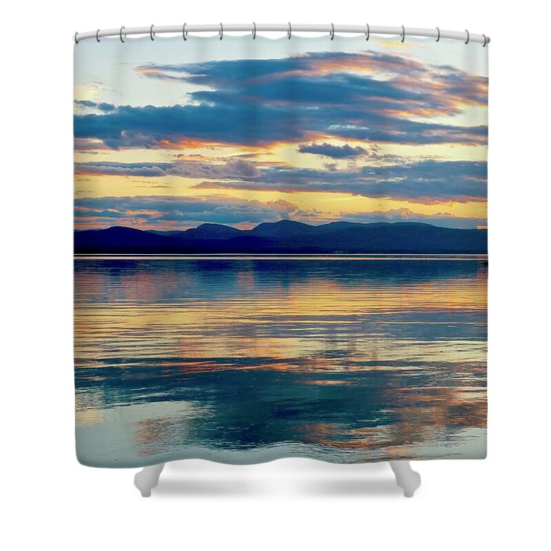 Afterglow Shower Curtain featuring the photograph Layers by Mike Reilly