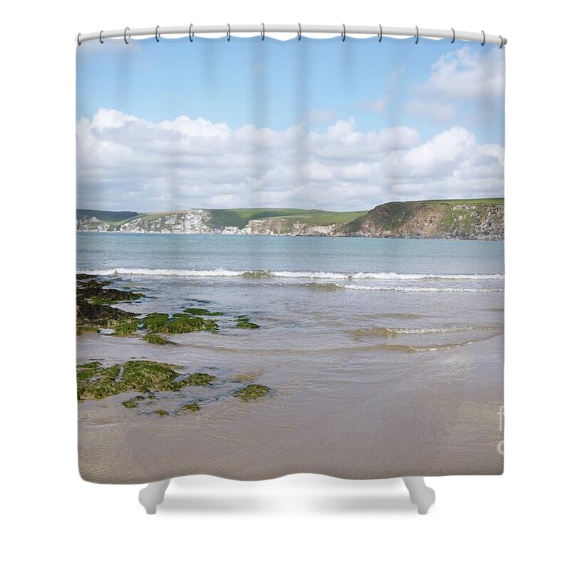 Lazy Shower Curtain featuring the photograph Lazy Devon Days by Wendy Wilton