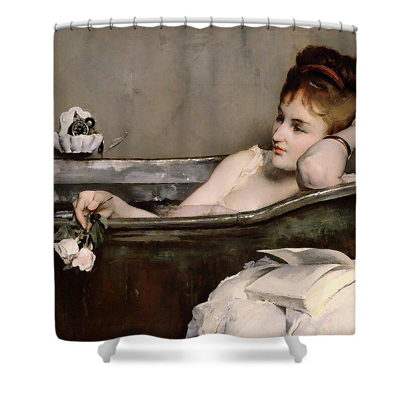 Painting Shower Curtain featuring the painting Le Bain by Mountain Dreams