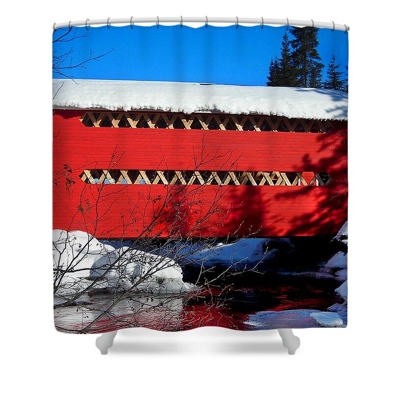 North America Shower Curtain featuring the photograph Le Boise du Pont-Rouge ... by Juergen Weiss