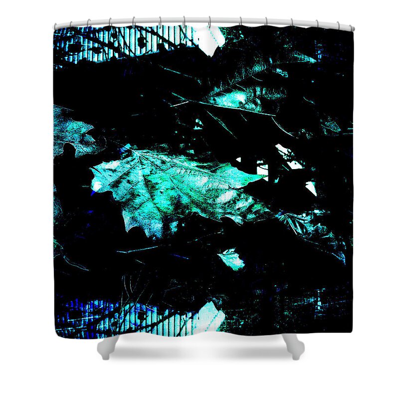 From Autumn Breaks Gallery Shower Curtain featuring the photograph Leaf 58 by The Lovelock experience
