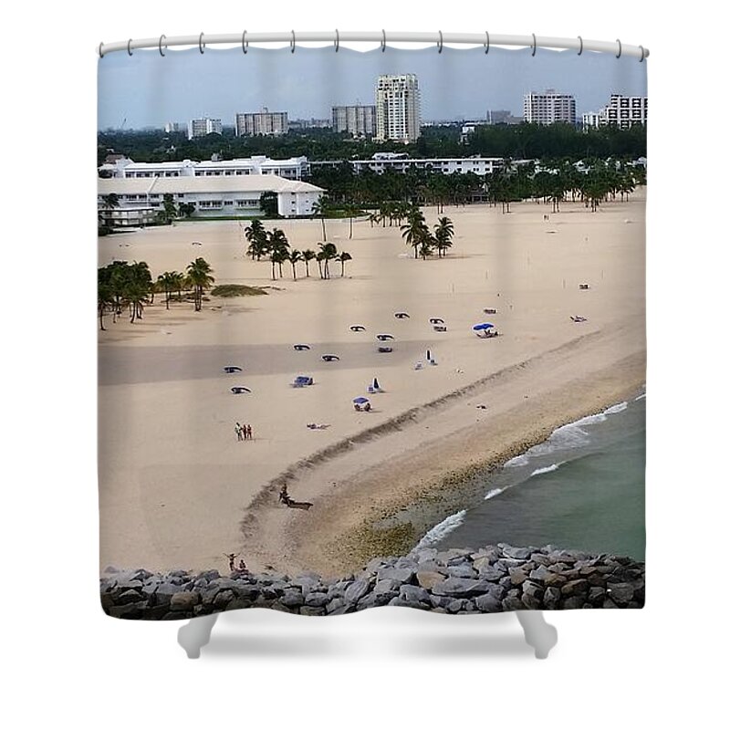 Florida Shower Curtain featuring the photograph Leaving Ft Lauderdale by Florene Welebny