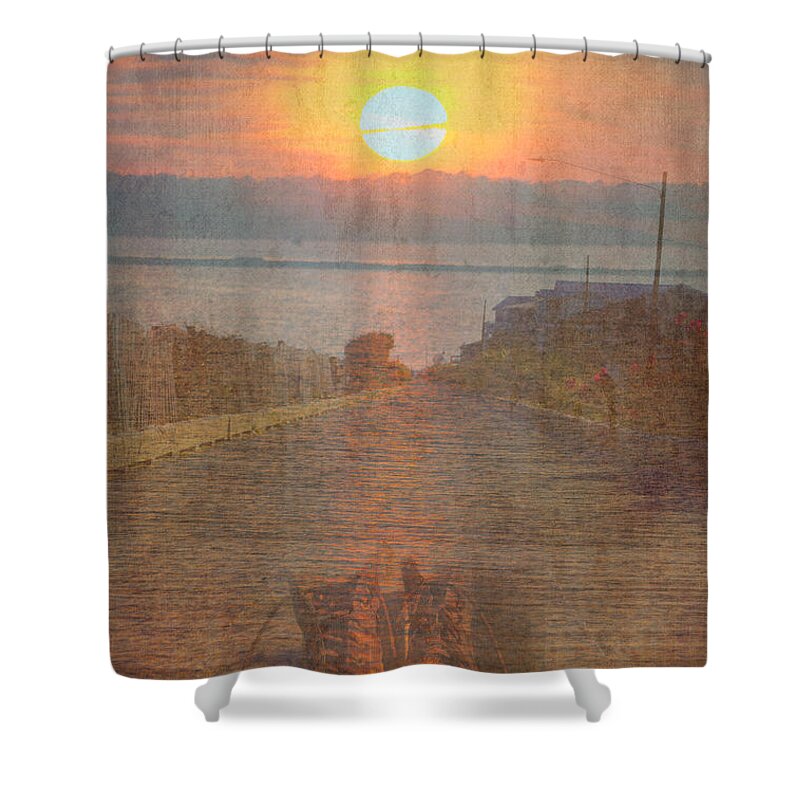 Boots Shower Curtain featuring the photograph Leaving by Mary Hahn Ward