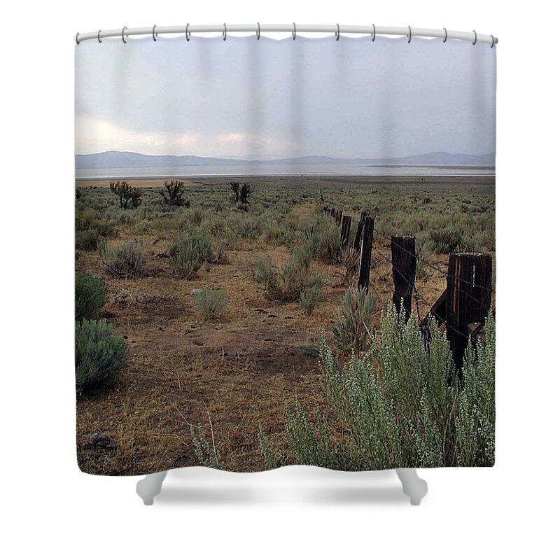 Nevada Shower Curtain featuring the photograph Leaving Reno by DArcy Evans