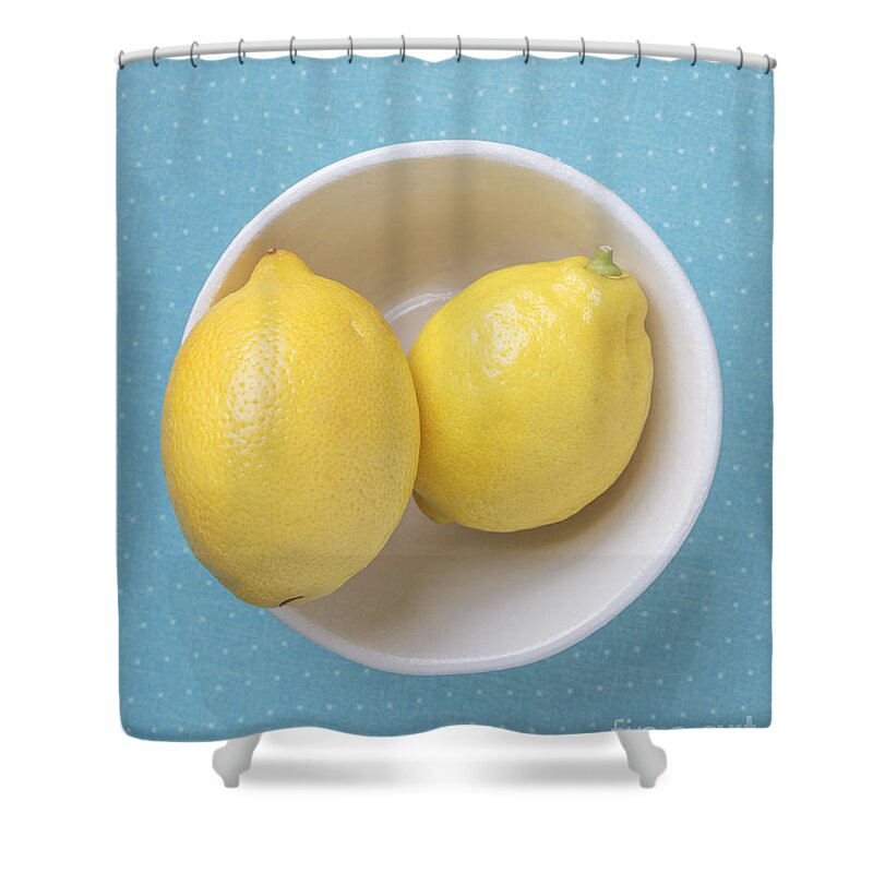 Lemon Shower Curtain featuring the photograph Lemon Pop by Edward Fielding