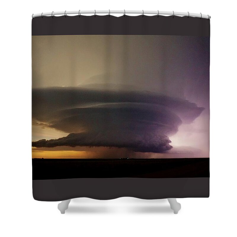 Storm Shower Curtain featuring the photograph Leoti, KS Supercell by Ed Sweeney