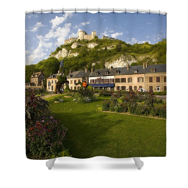 Les Andelys Shower Curtain featuring the photograph Les Andelys France by Sheila Smart Fine Art Photography