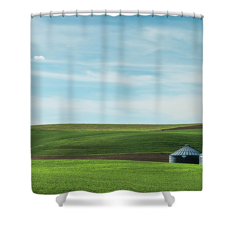 Agriculture Shower Curtain featuring the photograph Less is more. by Usha Peddamatham