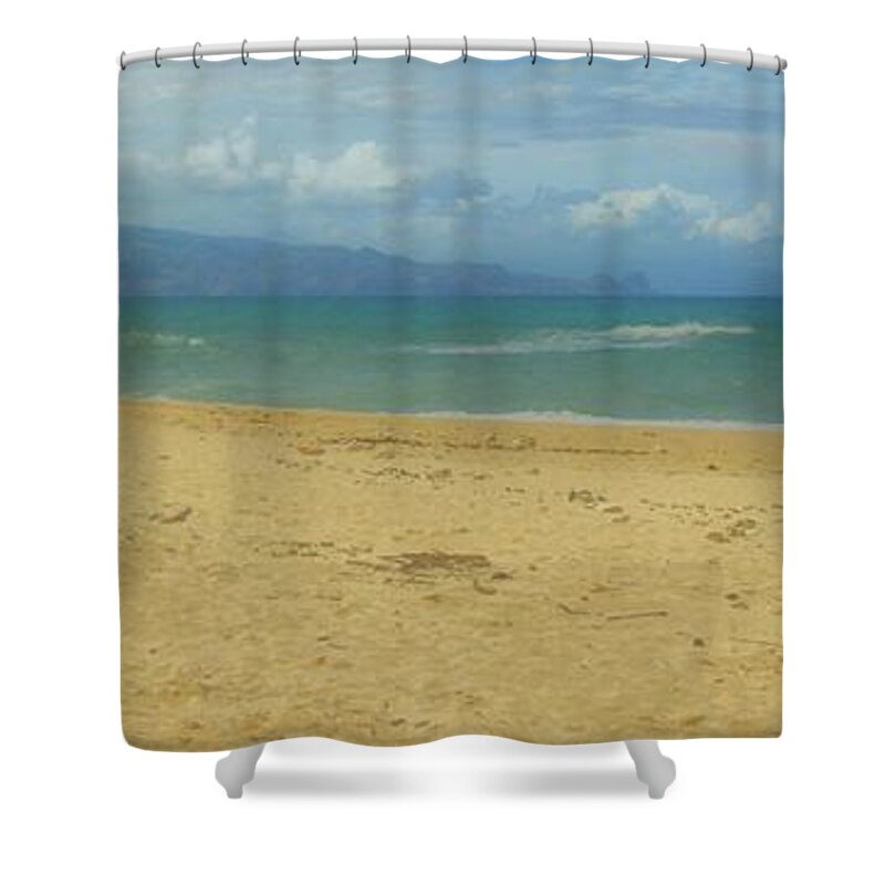 Beach Shower Curtain featuring the photograph Let It B by DJ Florek