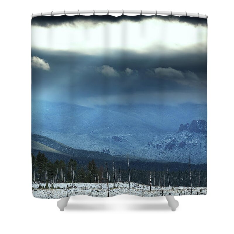 Let Shower Curtain featuring the photograph Let There Be Light by Brian Gustafson
