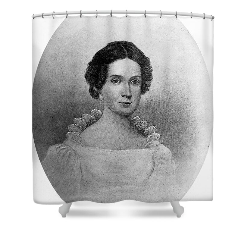 Government Shower Curtain featuring the photograph Letitia Tyler, First Lady by Science Source