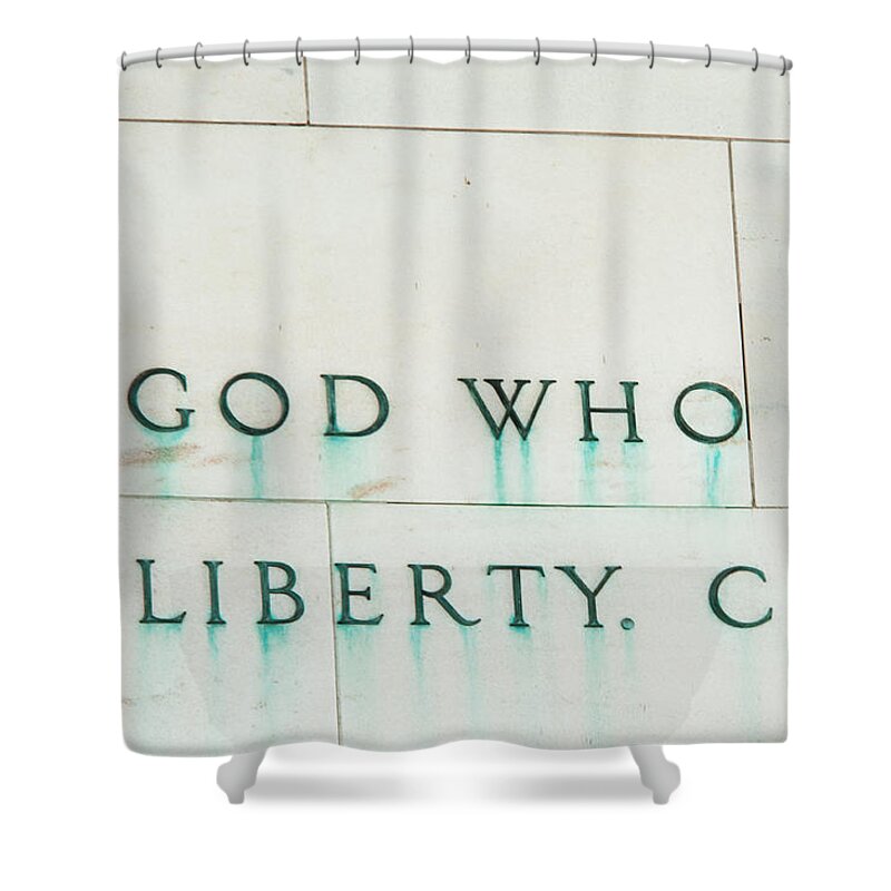 Color Image Shower Curtain featuring the photograph Liberty by Brian Green