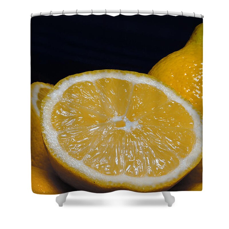 Food Shower Curtain featuring the photograph Life Gives You Lemons by Thomas Pipia