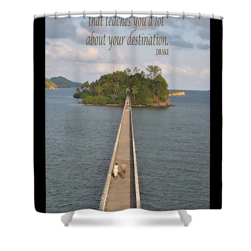 2015 Shower Curtain featuring the photograph Life is a journey by PatriZio M Busnel