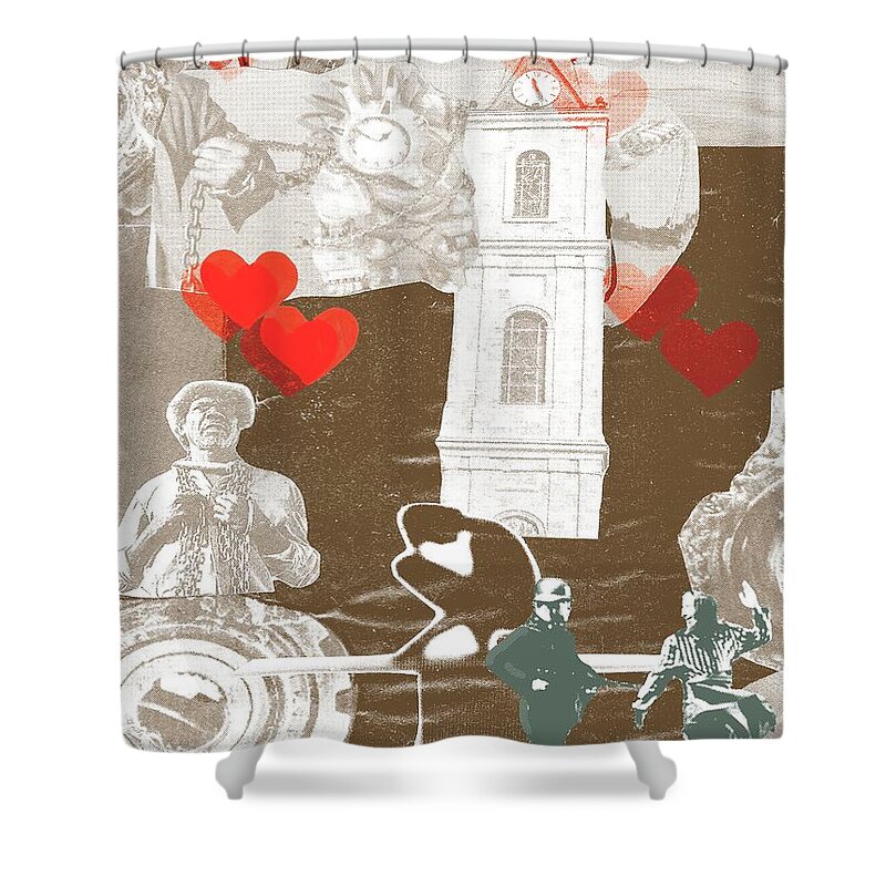 Love Shower Curtain featuring the digital art Life is beautiful by Keshava Shukla
