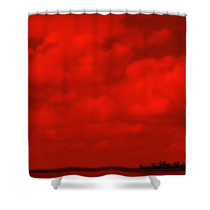 Sky Shower Curtain featuring the photograph Life On Mars by Edward Smith