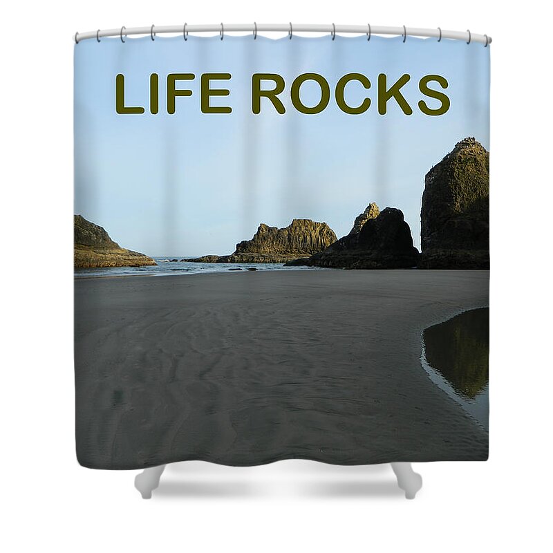 Nature Shower Curtain featuring the photograph Life Rocks by Gallery Of Hope 