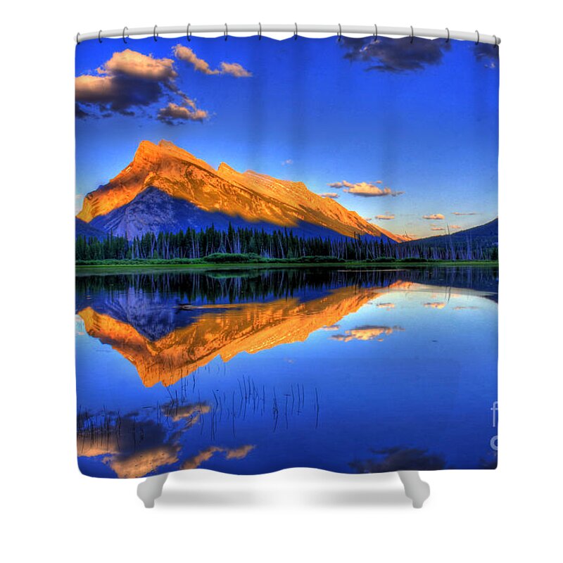 Mountain Shower Curtain featuring the photograph Life's Reflections by Scott Mahon