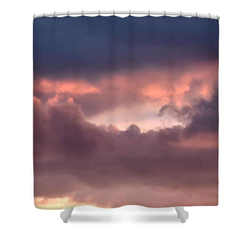 Clouds Shower Curtain featuring the photograph Light After Storm by Wendy Carrington
