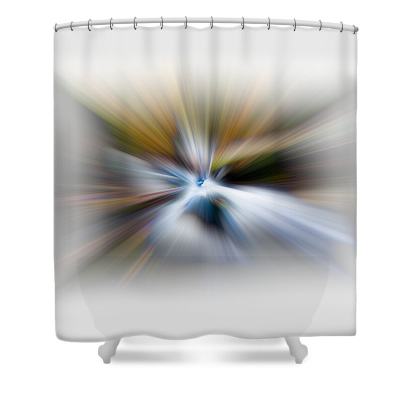 Abstract Shower Curtain featuring the photograph Light Angels by Debra and Dave Vanderlaan