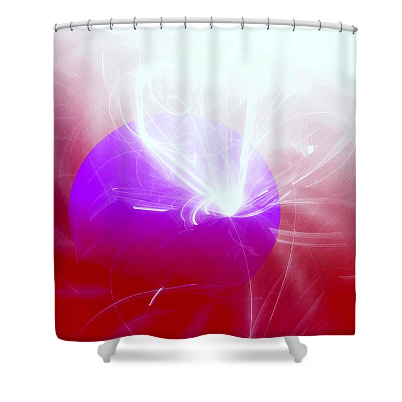 Spiritual Art Shower Curtain featuring the digital art Light Emerging by Ute Posegga-Rudel