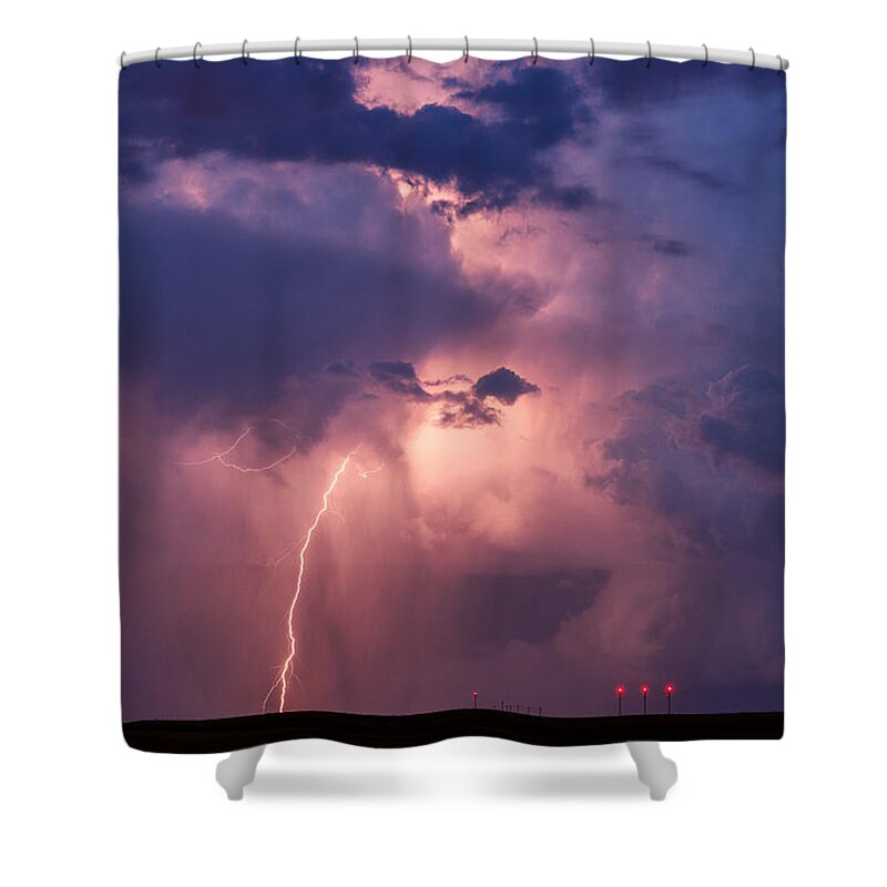 Storms Shower Curtain featuring the photograph Light from Within by Darren White