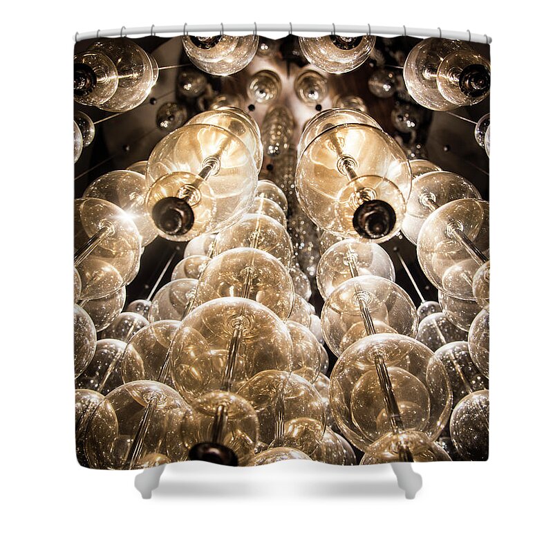 Light Shower Curtain featuring the photograph Light Globes-5 by Steve Somerville
