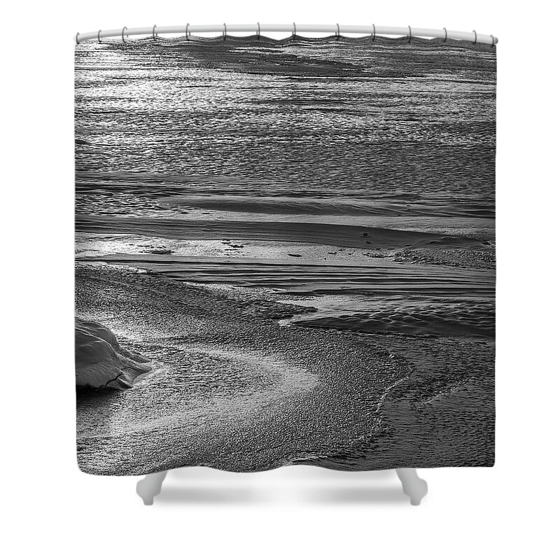 Green Bay Shower Curtain featuring the photograph Light on Ice by John Roach